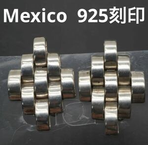 【351】Mexico 海外 ヴィンテージ イヤリング 両耳 アクセサリー accessory シルバー silver