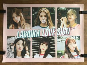 KK-6156 ■送料込■ LABOUM ラブーム LOVE SIGN アイドルグループ 韓国 音楽 歌手 女性 美人 美女 ポスター 印刷物 レトロ/くMAら