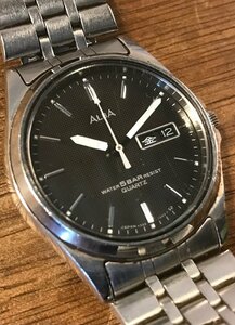 SS-1071■送料込■SEIKO ALBA WATER 5 BAR RESIST QUARTZ クォーツ 腕時計 時計 メンズ 防水 V333-7030 62g●ジャンク扱い/くATら