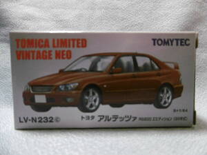 未封新開品 TOMICA LIMITED VINTAGE NEO TOMY TEC LV-N232c トヨタ アルテッツァ RS200 Zエディション（98年式）