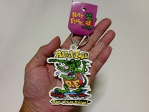 ***キーホルダー ラットチューブ RAT・A・TUDE ゴム製 ラットフィンク エドロス ビッグダディー Ed Big Daddy Roth's Ed ROTH RAT FINK _画像3