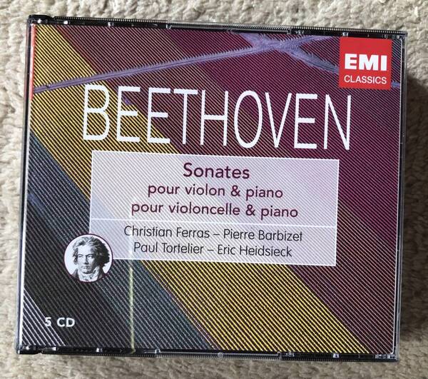 CD-Box / 仏EMI / C.Ferras (vn) P.Tortelier (cello) 他 / BEETHOVEN_Sonates pour violin & piano pour violoncello & piano