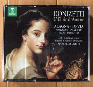 2CD-Box / 仏ERATO / M.Devia, R.Alagna, B.Pratico, M.Viotti・English Chamber Orchestra / DONIZETTI_「L'Elisir d'Amore 」