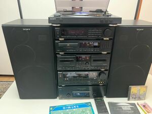 内蔵BT変更可能ソニー LBT-V950システムコンポ中古レコード付き説明書付き