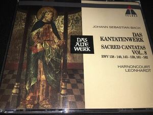 6CD バッハ 教会 カンタータ Vol.8 アーノンクール レオンハルト ウィーン少年合唱 テルツ コンツェントゥス・ムジクス