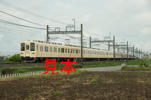 鉄道写真データ（JPEG）、00295736、8000系（81111F）東武東上線100周年ヘッドマーク＋8000系（8111F）、東武鉄道東上線、霞ヶ関〜川越市