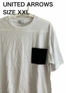 【送料無料】未使用タグ付 UNITED ARROWS ユナイテッド 半袖Tシャツ ポケット サイズXXL