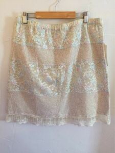 [ free shipping ] unused tag attaching Kumikyoku KUMIKYOKU floral print skirt size 7