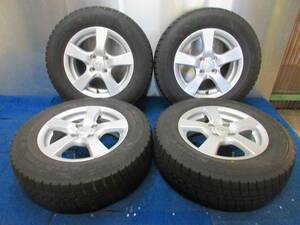 ★8.5-9分山★20年製★ オートバックスNorthTrek N3i 185/70R14　社外ホイール 14×5.5J +40 4H-100 4本セット スタッドレス　A175