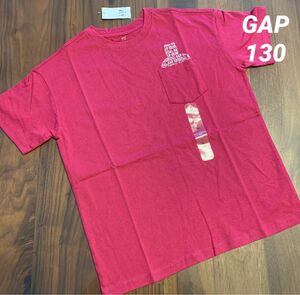 【新品】GAP KIDS ギャップ キッズ 半袖 Tシャツ トップス 女の子 クマ くまさん ロゴ 130cm
