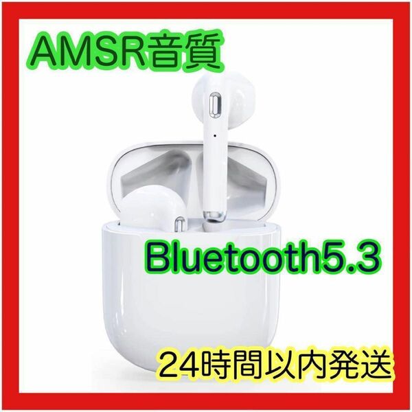 【24時間以内発送】 AMSR 専用音質　Bluetooth5.3 超軽量 ワイヤレスイヤホン 完全ワイヤレスイヤホン