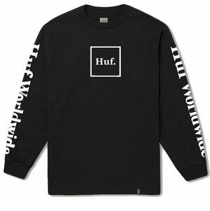 HUF Essentials Domestic L/S T-Shirt Black XXL Tシャツ