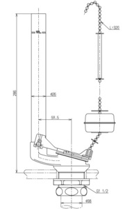 TOTO TS310CC ロータンク排水弁部（本体部）トイレ部材