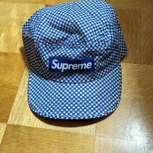 【即決】Supreme Camp Cap シュプリーム チェック キャンプ キャップ ボックスロゴ デッドストックの画像1