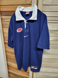 NIKE TEAM ナイキ チーム ポロシャツ 半袖 ヴィンテージ 古着 希少 size L