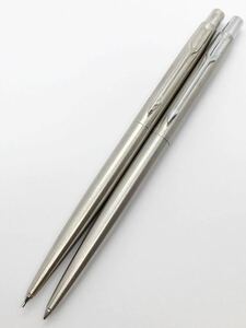 C10. パーカー クラシック ステンレス ボールペン シャープペンシル セット PARKER Classic Stainless Steel Chrome