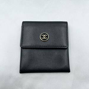 CHANEL シャネル コインケース 財布 ココボタン ブラック