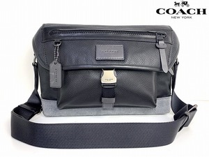 極美品★送料無料★完売モデル コーチ メンズ COACH マンハッタン バイク バッグ ショルダーバッグ メッセンジャーバッグ