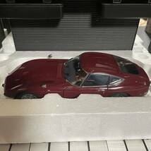 激レア！未展示品 オートアート1/18トヨタ2000GTワイヤースポークホイール マルーン_画像3