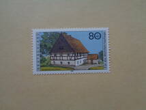 ドイツ切手　1995年　ドイツの農家シリーズ　ザクセン州　　80+40_画像1