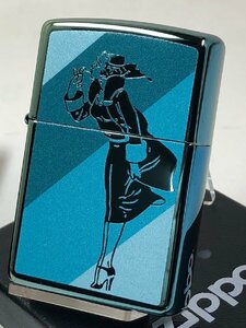 Zippo Teal Windy Design 48457（バルガガール）ジッポー USA加工 新品