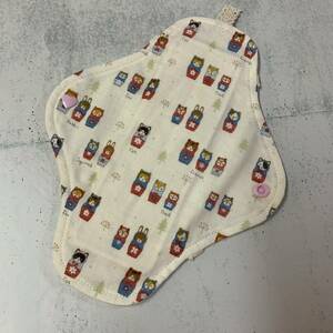 [ temperature .][ waterproof none ]M size hand made fabric napkin holder 23cmmatoryo- deer doll pattern ( pra snap / less . white flannel *W gauze )