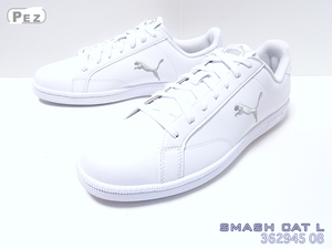 ■PUMA■スマッシュキャットL(28cm)■WHT/SIL■362945 08