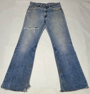 82年 USA製 levi's 517 w30 42talon 黒カン コインポケットシングル 裾チェーンステッチ 80年代 80s アメリカ製 タロン ビンテージジーンズ