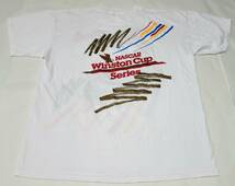 美品 92年 USA製 vintage NASCAR WINSTONCUP 前後プリント ポケットTシャツ XLサイズ ナスカー ポケT 90年代 90s アメリカ製 stp Kodak_画像2