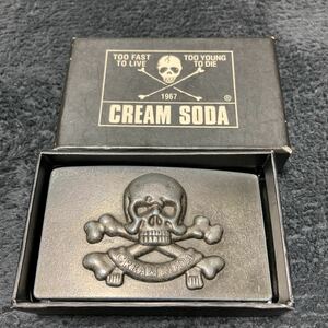 【希少】CREAM SODA クリームソーダ ドクロバックル ヴィンテージバックル