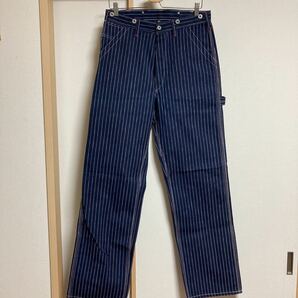 【極美品】WARE HOUSE Lot1092 STRIPE PAINTER PANTS ウエアハウス ペインターパンツ ストライプ W32の画像1