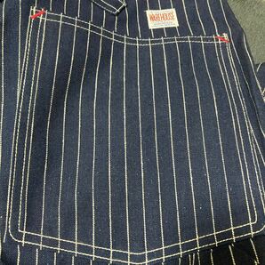 【極美品】WARE HOUSE Lot1092 STRIPE PAINTER PANTS ウエアハウス ペインターパンツ ストライプ W32の画像8