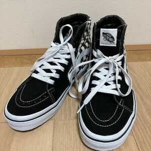 【未使用】VANS SK8-HI BOLT ヴァンズ スケート ハイ ボルト 黒チェッカー サイズUS9 27cm