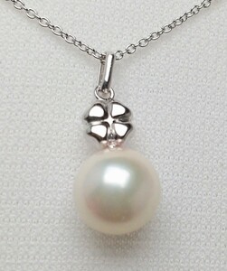 ∮ pearl speciality pavilion ∮ Akoya pearl pendant top 8.3mm K18WG reversible great special price ( including tax price )