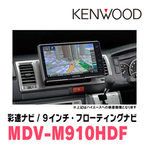 スクラムワゴン(DG17W・H27/3～現在)専用　KENWOOD/MDV-M910HDF+取付キット　9インチ/フローティングナビ_画像2