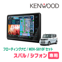 シフォン(LA650F・R1/7～現在 *1)専用　KENWOOD/MDV-S810F+取付キット　8インチ/フローティングナビセット_画像1