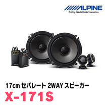 ストリーム(H18/7～H26/5)用　フロント/スピーカーセット　アルパイン / X-171S + KTX-H173B　(17cm/高音質モデル)_画像2