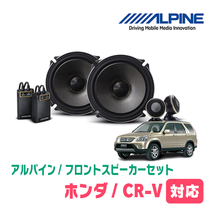 CR-V(RD系・H13/9～H18/10)用　フロント/スピーカーセット　アルパイン / X-171S + KTX-H172B　(17cm/高音質モデル)_画像1