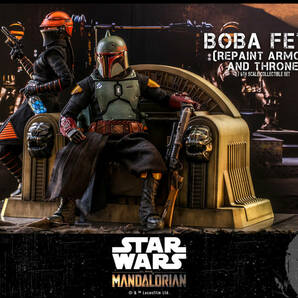 ホットトイズ 1/6 マンダロリアン ボバ・フェット (リペイント・アーマー版) & 玉座 未開封新品 TMS056 mandolorian boba fett HOTTOYSの画像5