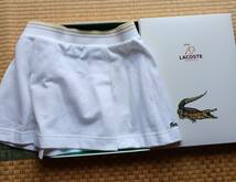 LACOSTE 70周年記念　テニスウエア　上　サイズ４２　スコート４０　オリジナル箱入り　ビンテージ_画像7