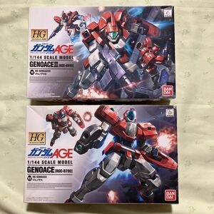 未組立　バンダイ 機動戦士ガンダムAGE ガンダムAGE ガンプラ HG ジェノアス＆ジェノアスⅡ 箱にダメージあり　プラモデル