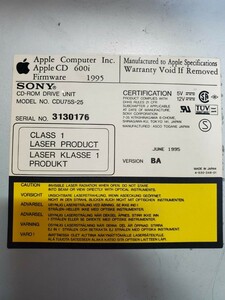 *AppleCD 600i scsi cd Drive встроенный электризация только проверка Junk SONY CDU75S-25 / Power Macintosh old* бесплатная доставка 