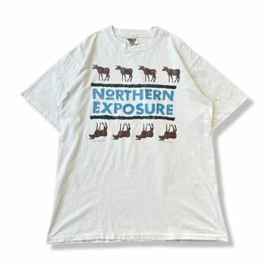 【ヴィンテージ】90s NORTHERN EXPOSURE(たどりつけばアラスカ) テレビドラマ プリントTシャツ XL USA製 アメリカ製ONEITA 半袖Tシャツ