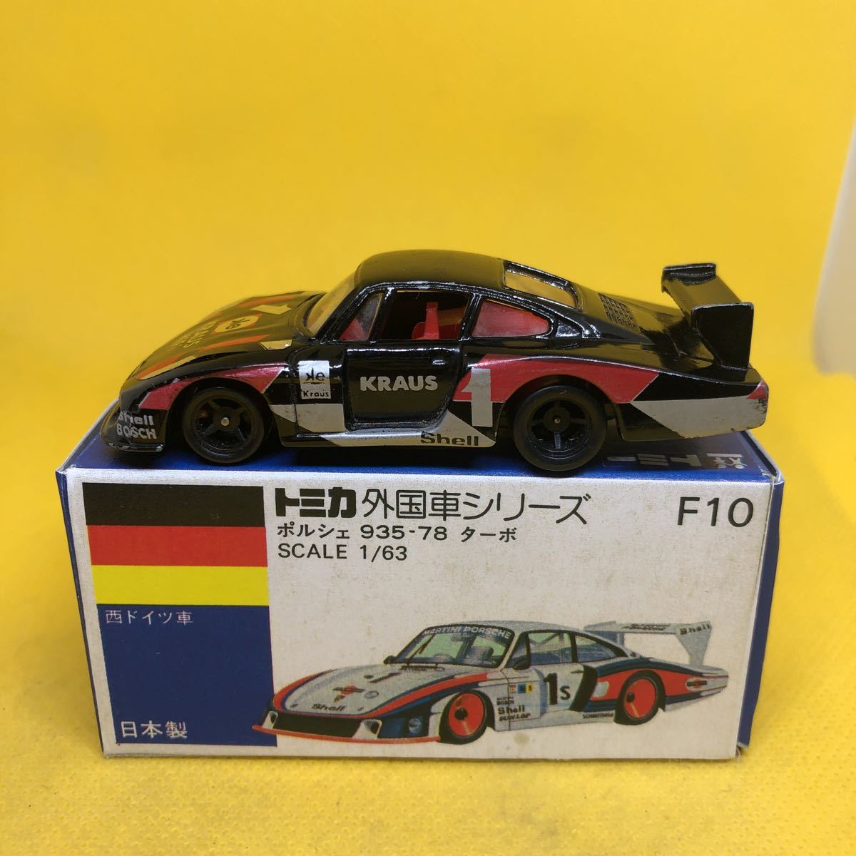 希少☆日本製 トミカ F10 PORSCHE ポルシェ 935-78 ターボ-