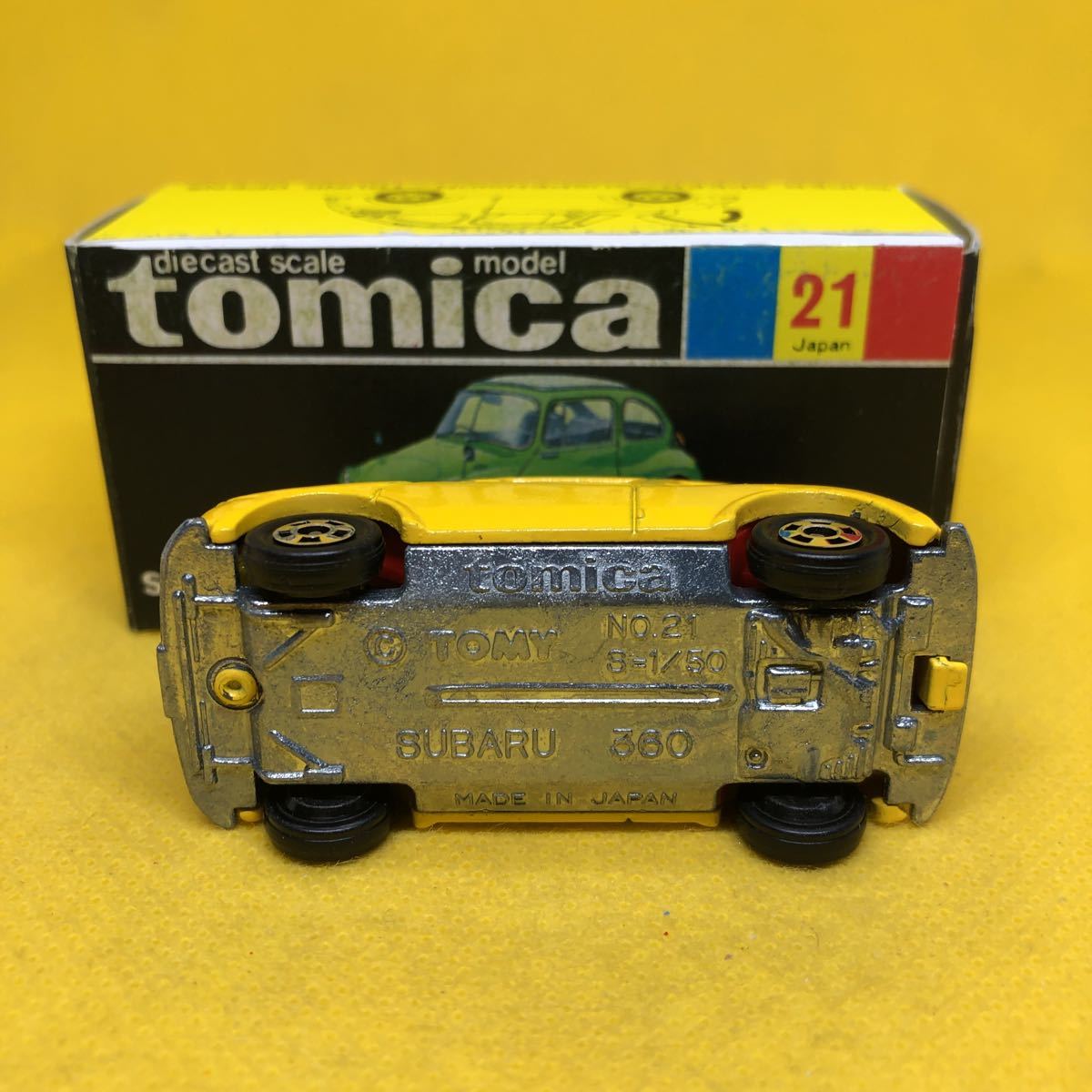 トミカ 黒箱 1/50 富士重工 スバル 360 パトカー仕様 21 日本製-