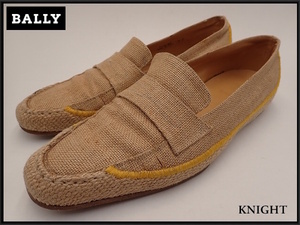 BALLY туфли без застежки обувь *US9E* Bally / Италия производства / лен jute / мужской обувь /23*8*4-3