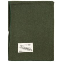 US ARMY 米軍 放出品 オリジナル ウールブランケット 毛布 オリーブ_画像1