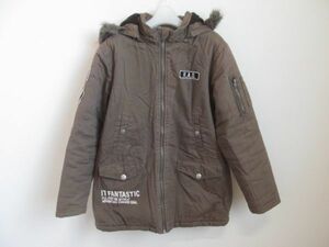 (54378) Lad custom RAD CUSTOM reverse side boa Zip military coat Mod's Coat outer khaki 150.USED