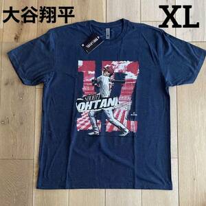 ★大谷翔平 Tシャツ★ロサンゼルス・エンゼルス★No.17★ネイビー★新品XL