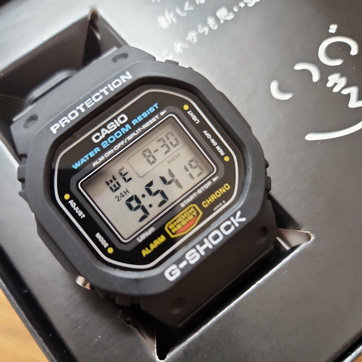 G-SHOCK DW-5600C-1 希少 モジュール691 豆球 初代スピード-